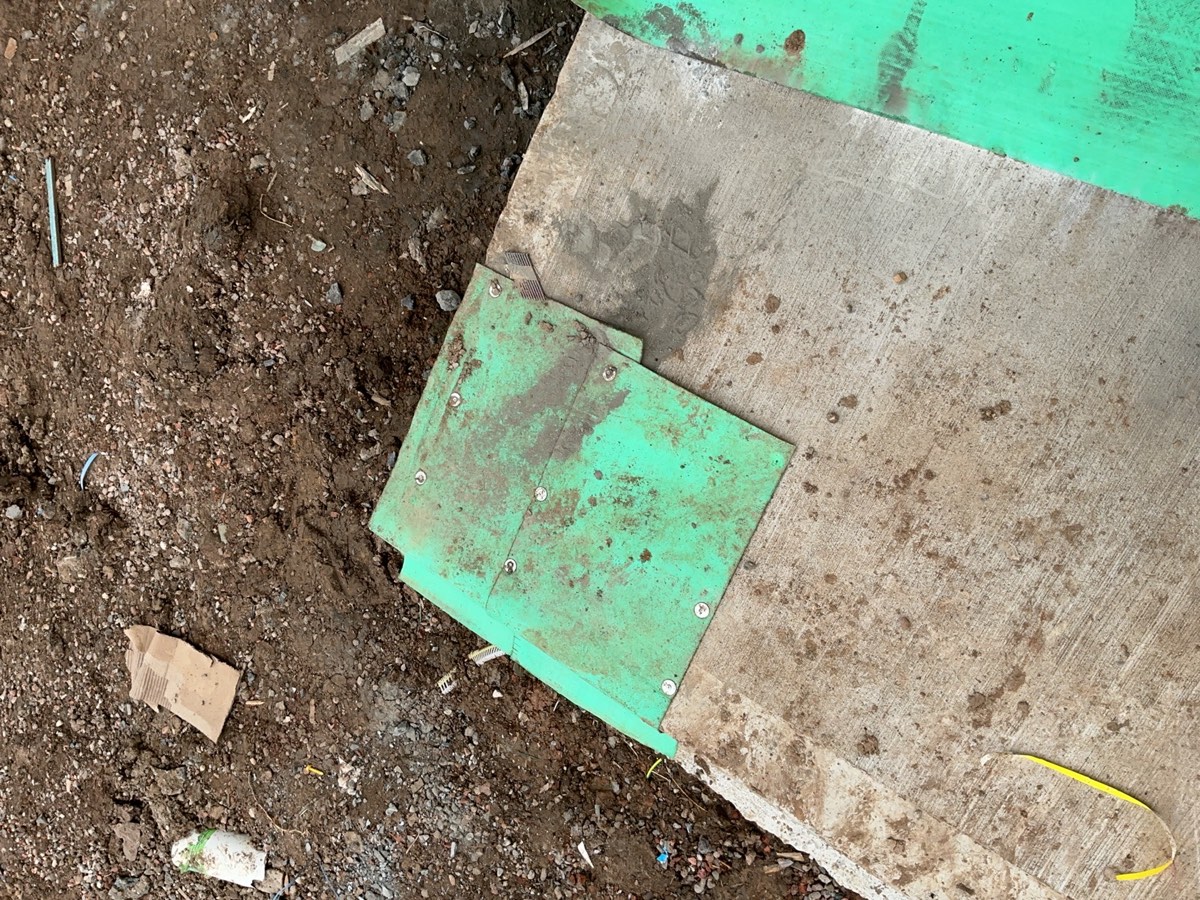 Steel column not installed, recorded during a frame inspection in Austral