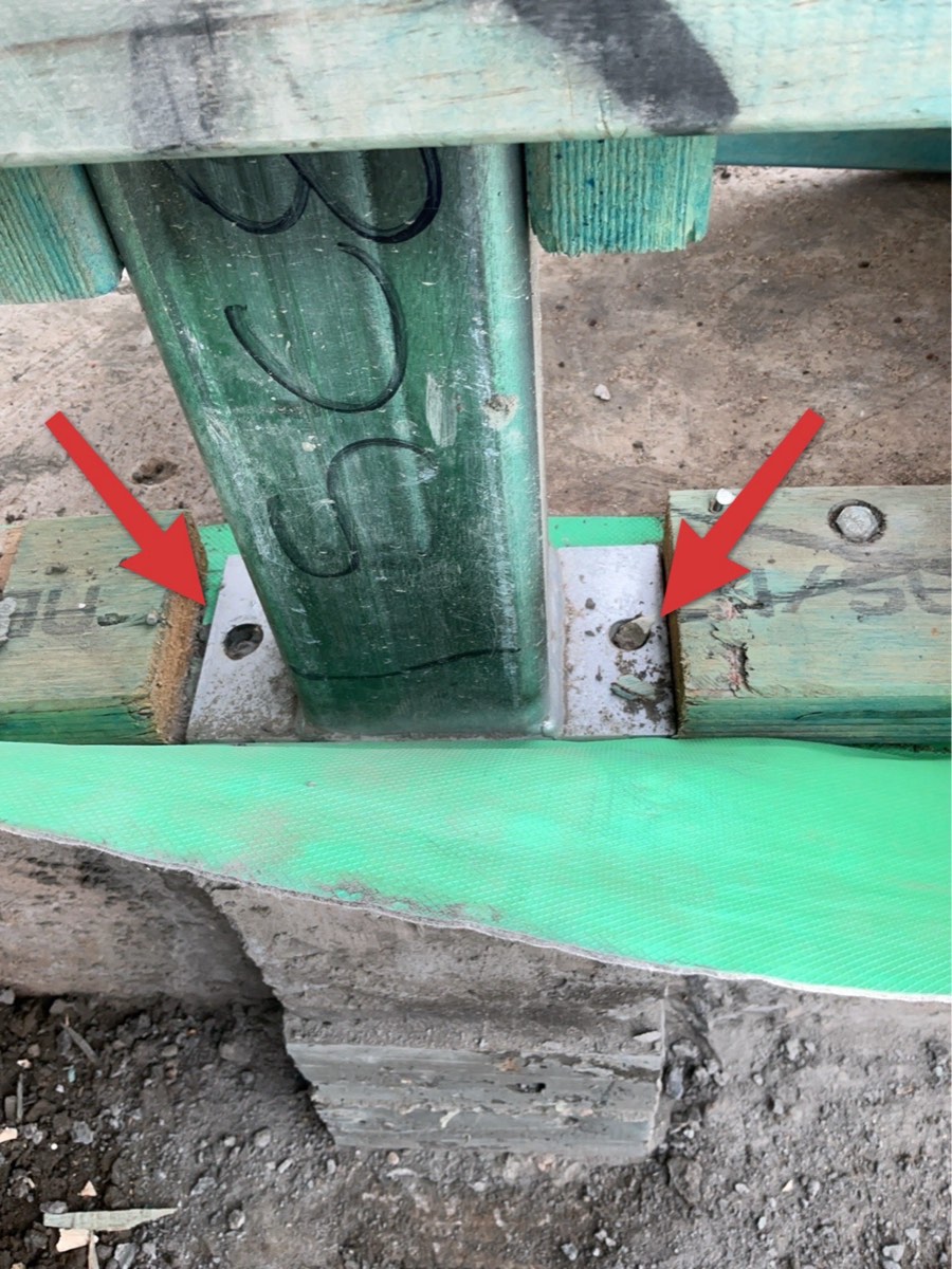 Steel columns recorded, Austral, Edmondson Park